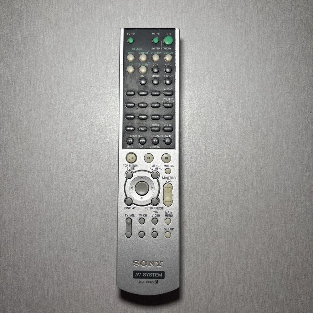 Sony RM-PP65 AV System Remote Control for STR Receivers Home Theater
